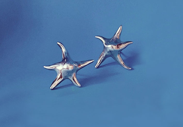 Orecchini Starfish in argento
