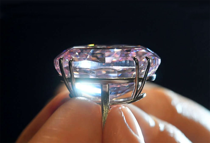 Il diamante Pink Star, estratto in Sudafrica nel 1999