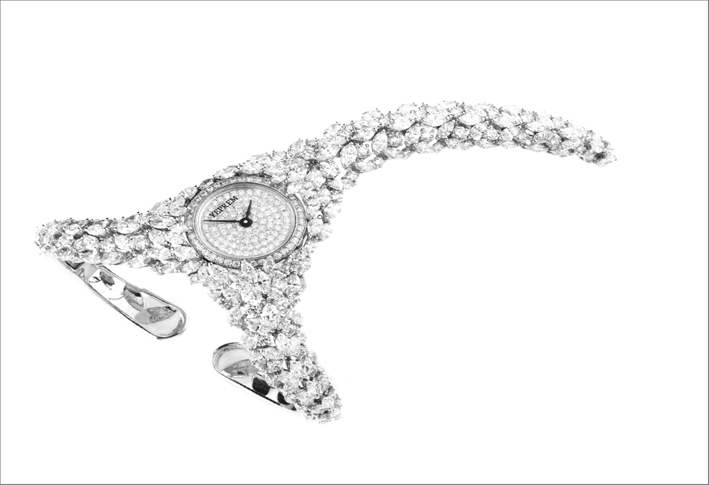 Majestic White, bracciale orologio con 367 diamanti