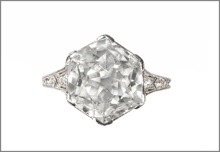 The Hamster Diamond, anello dalla storia avventurosa, circa 1910
