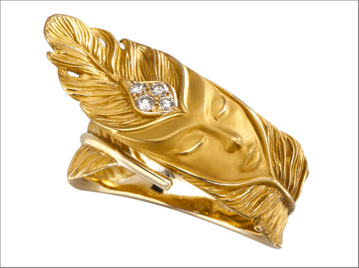 Magerit, anello della collezione Hechizo, oro e diamante