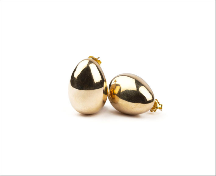 Orecchini uovo in oro 18 carati