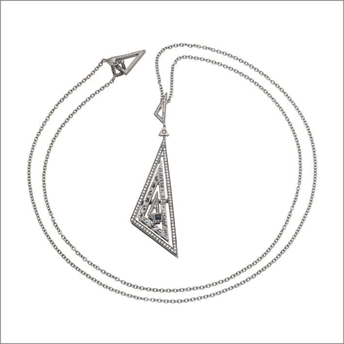 MDM Triangle Moon Necklace