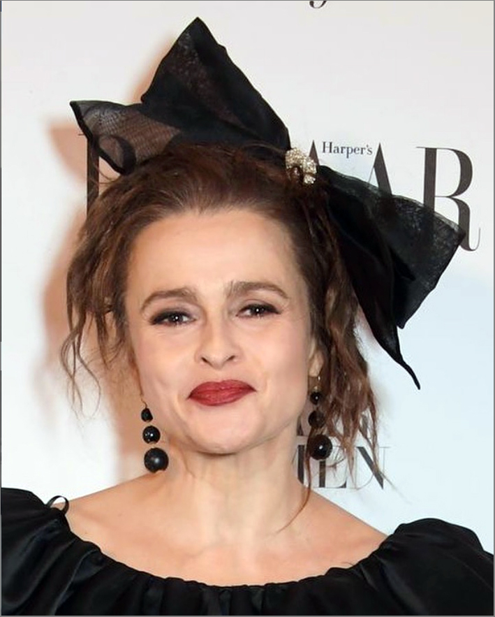 Helena Bonham Carter, indimenticabile Bellatrix Lestrange con gli orecchini di Jacqueline Cullen (da Instagram)
