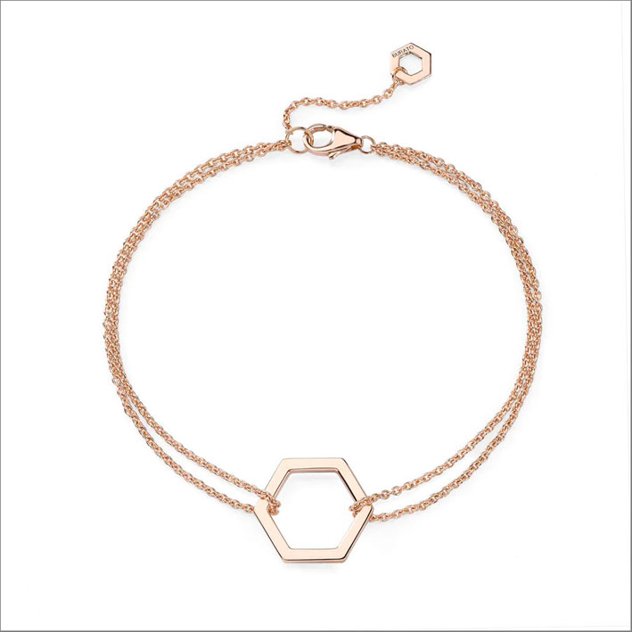 Bracelet Amuleto Pink Gold Chain 