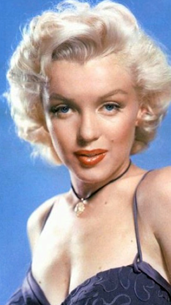 Marilyn Monroe con il diamante da 24 carati