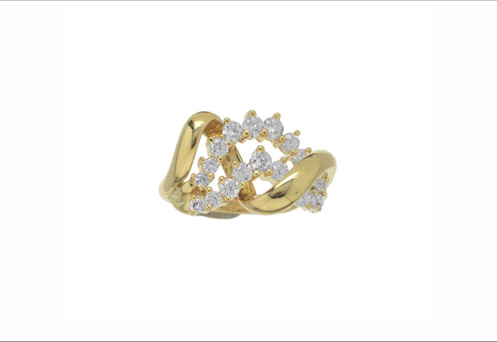 Jose Hesse, anello in oro giallo e diamanti