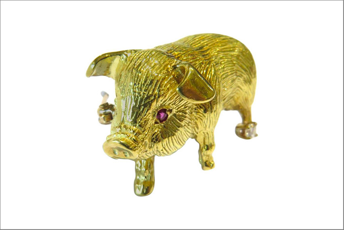 BAMAY Orecchini Pendenti Maiale Rosa Acrilico - Gioielli A Tema Pig, Regalo Per Amanti Degli Animali, Donna