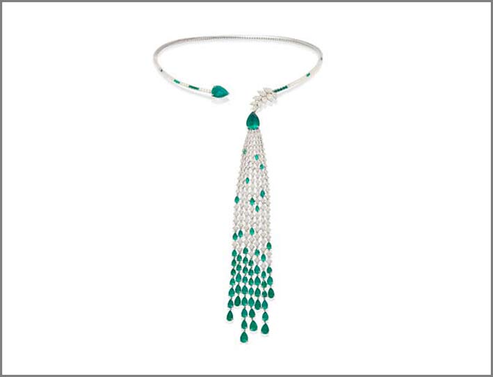 Collana con diamanti e smeraldi di Gimondi 1754