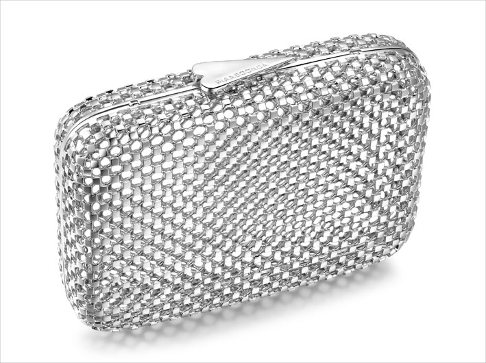 Clutch in argento