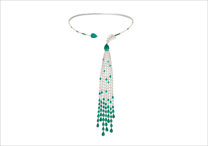 Essenza, la collana in smeraldi e diamanti  premiata con il  People’s Choice Design Awards