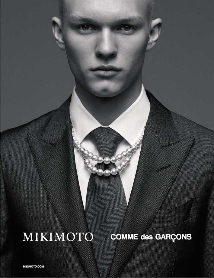 La pubblicità di Comme des Garçons e Mikimoto