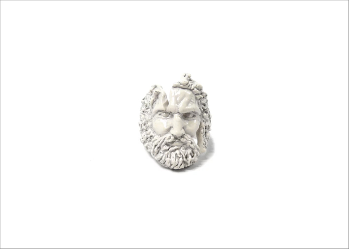 Anello Zeus in argento ricoperto da nano ceramica