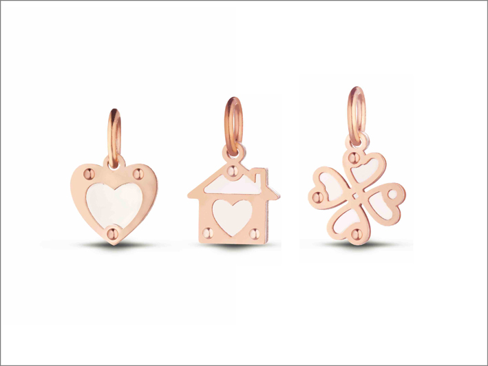 Charms in oro rosa