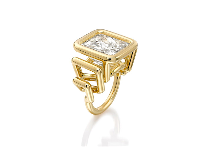 Helix, anello con diamante da 16,23 carati