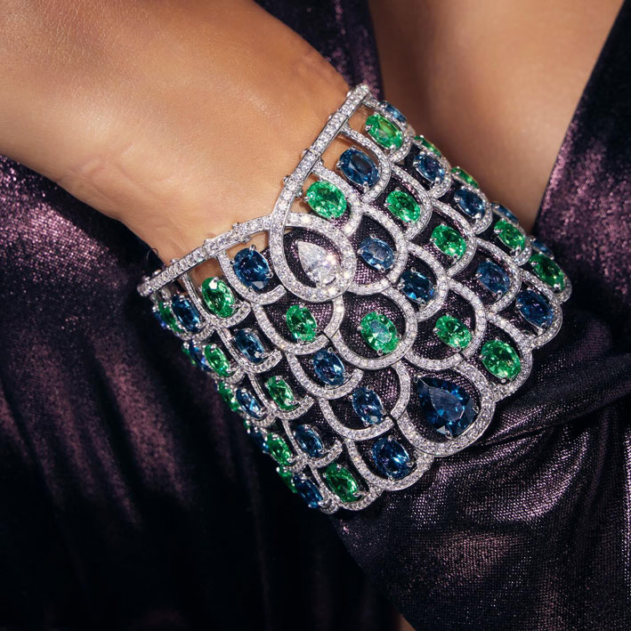 Bracciale con burmalite della Peacock Collection