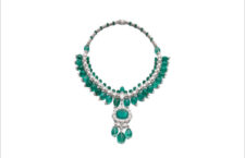 Ricca collana con smeraldi e diamanti di Viren Bhagat