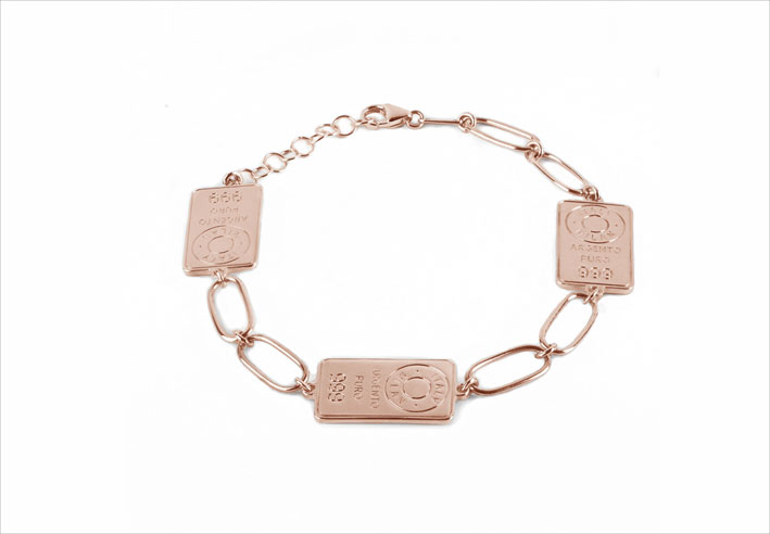 Bracciale Chain in argento placcato oro rosa
