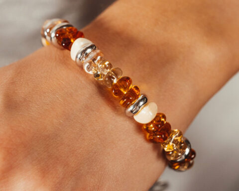 Bracciale con vetro di Murano