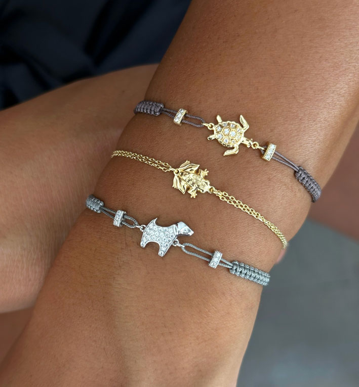 Bracciali 3D Nature di Kurshuni indossato