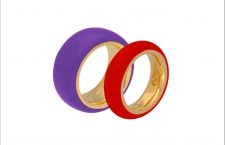 Collezione Rainbow, anelli personalizzabili in argento dorato