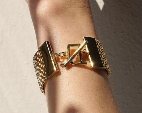 Bracciale in tombacco placcato oro