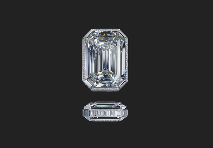 Il diamante ottagonale di 55,55 carati