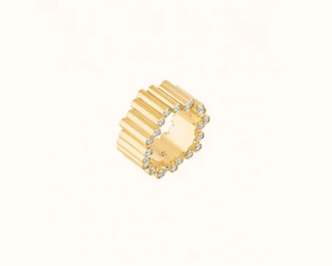 Anello Edge in oro 18 carati e diamanti