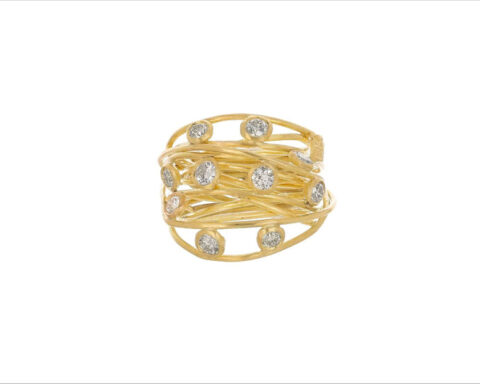 Multi Diamond Wrap Ring