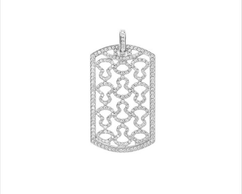 Collezione Wulu, pendente in oro bianco e diamanti