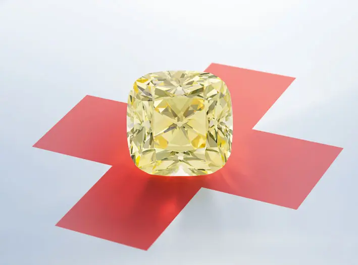The red Cross diamond, di oltre 205 carati