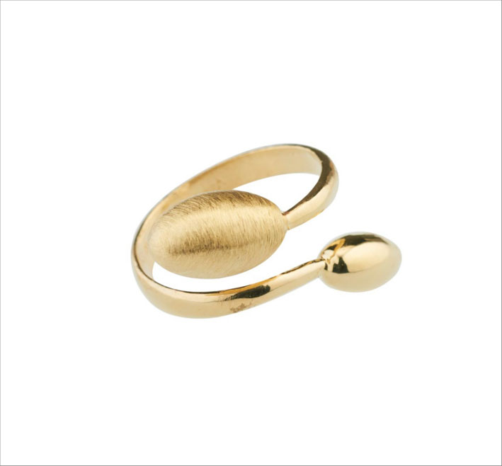 Les bijoux à la mode de Dvccio 4 Anello Saba in argento dorato