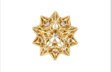 Anello Helix Frame Eye of God in oro 18 carati e diamanti