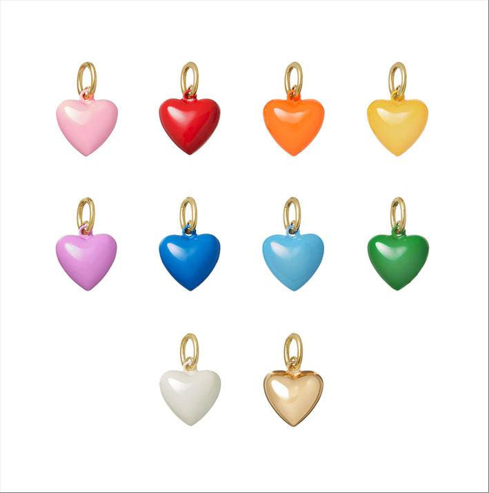 I colori di Roxanne Assoulin 3 Mini Happy Heart Charms