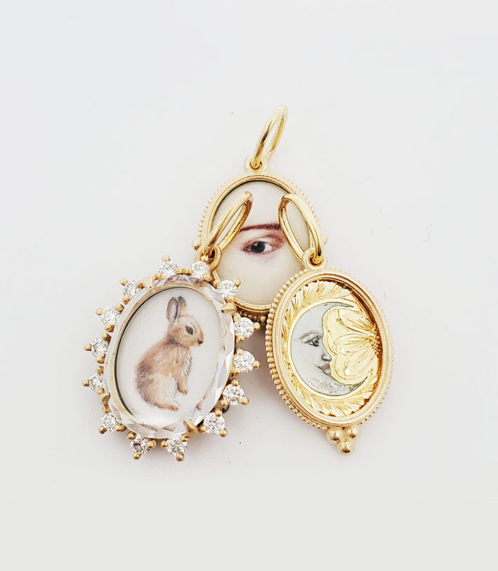 The new medals of Erica Molinari 3 Medagliette in oro e smalto