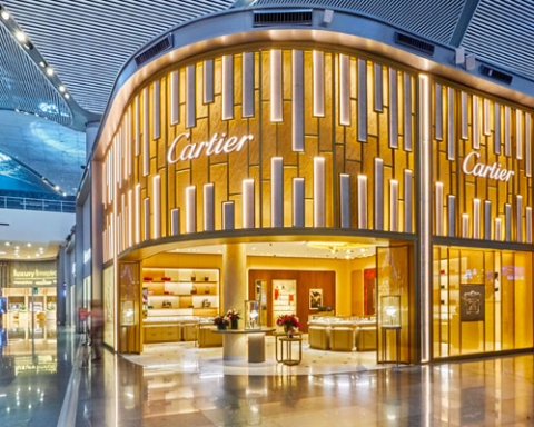 La boutique Cartier all'interno dell'aeroporto di Istanbul