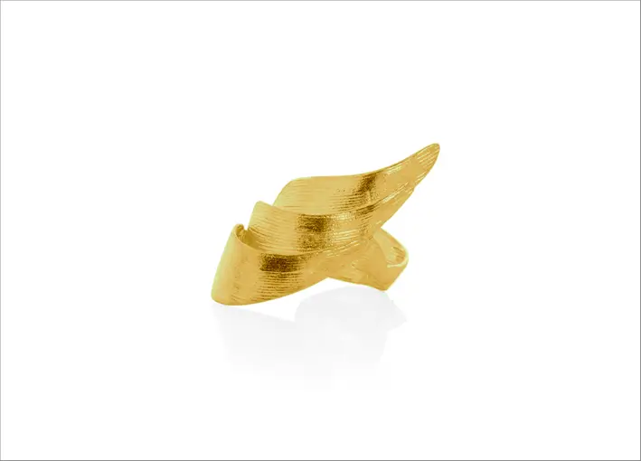 Anello Swan in oro 14 carati
