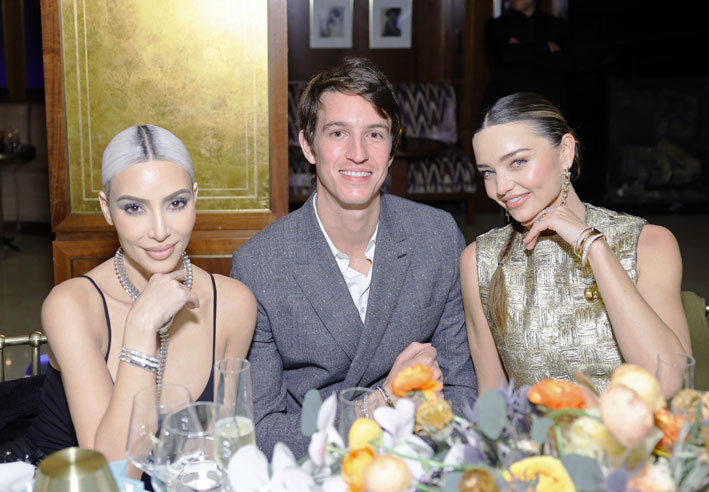 Kim Kardashian, Alexandre Arnault e Miranda Kerr. Stefanie Keenan e Jon Kopaloff/ Getty Images per Tiffany & Co