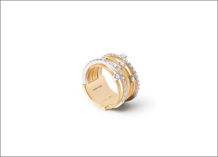Anello Jaipur in oro 18 carati e diamanti