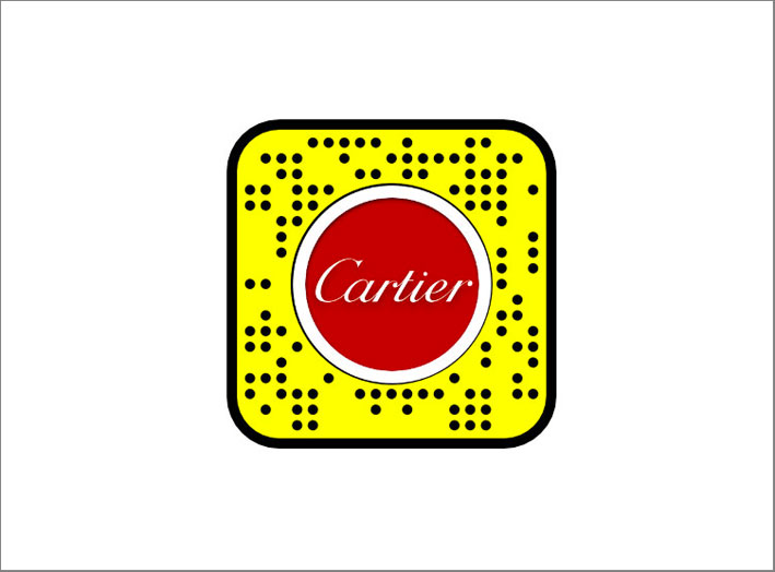 Il logo Snapchat-Cartier