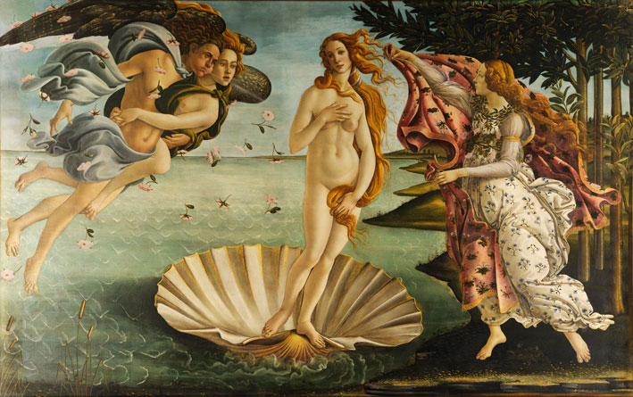La Nascita di Venere, di Sandro Botticelli