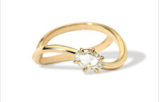 Anello in oro 14 carati e diamante
