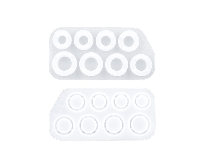 Funshowcase Set Di 3 Stampi In Silicone Per Bracciali – Forme Aureola, D E Piatta Per Gioielli In Resina