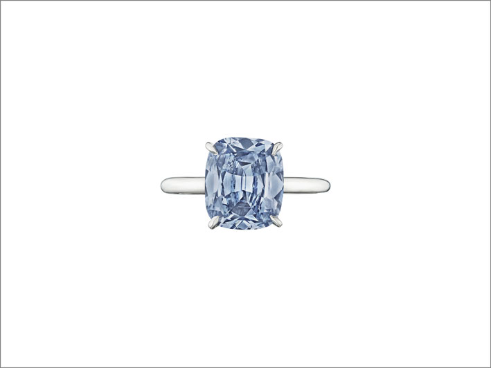 Diamante blu vivido fantasia di 3,10 carati