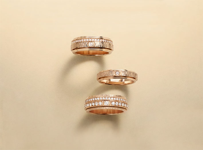 I nuovi anelli Possession in oro rosa e diamanti 