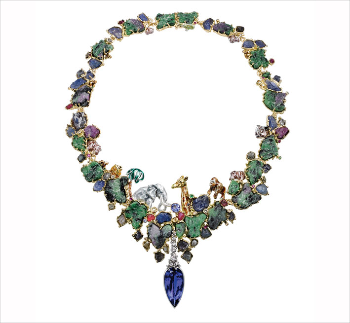 Collana di by Charlotte Ehinger-Schwarz, 1876. Courtesy of the Tanzanite Foundation