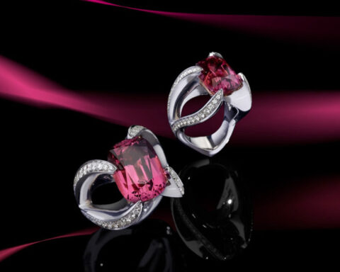 Anelli con spinello e diamanti di Scavia