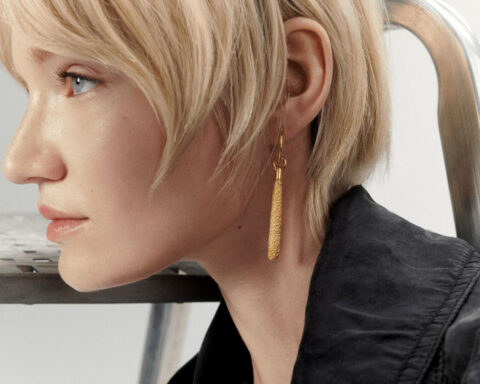 Orecchini Popcorn in argento placcato oro