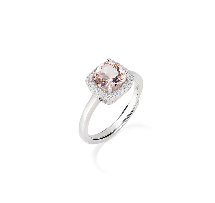 Anello della collezione Lady con cubic zirconia rosa