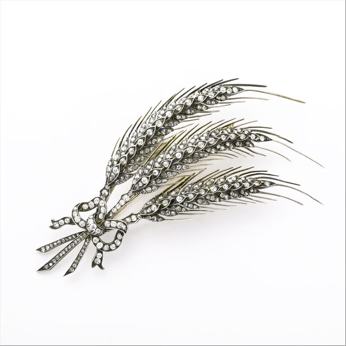 I gioielli del Tefaf 2025 2 Spilla inglese in argento e oro con diamanti, circa 1890